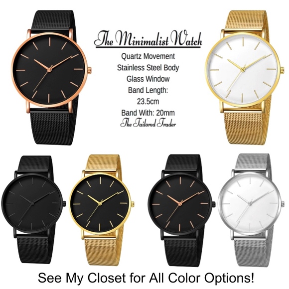 The Minimalist Watch | Black x Rose Gold Accents - Picture 6 of 6